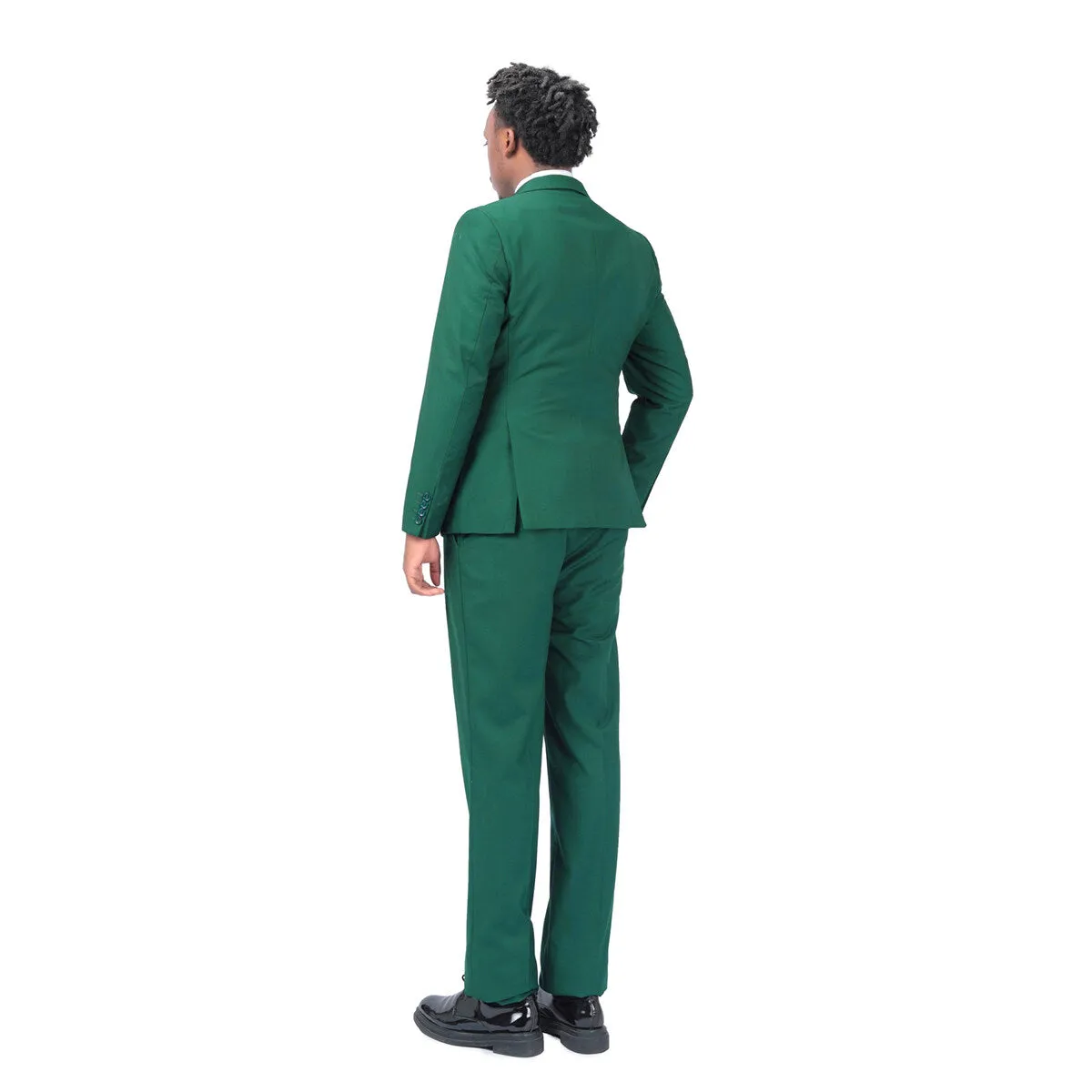 3-Piece One Button Formal Suit DarkCyan