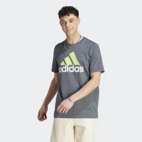 ADIDAS MEN'S ESSENTIALS SINGLE JERSEY BIG LOGO DARK GREY TEE