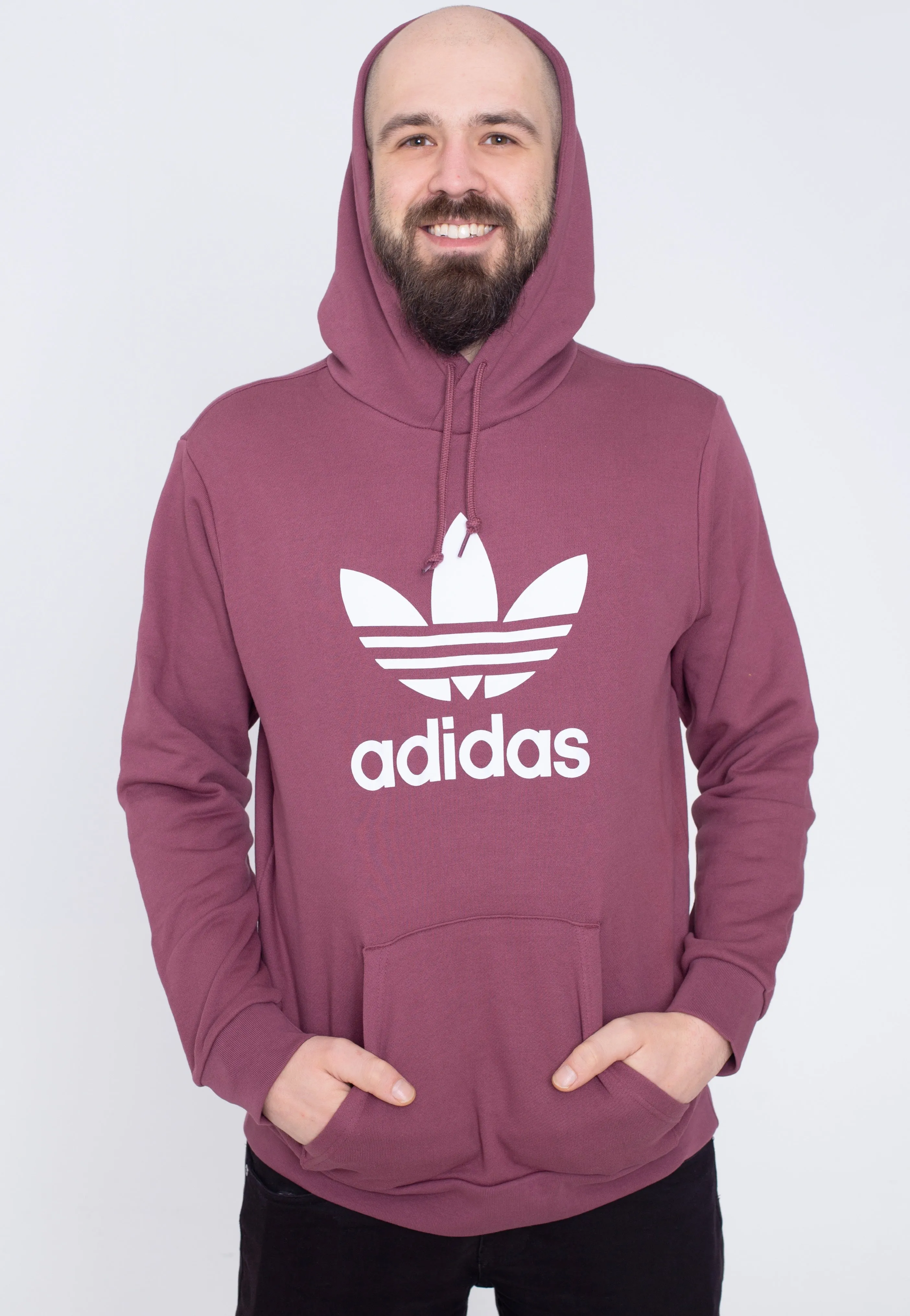 Adidas - Trefoil Quiet Crimson/White - Hoodie