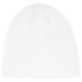 adidas White Cuffless Knit Beanie