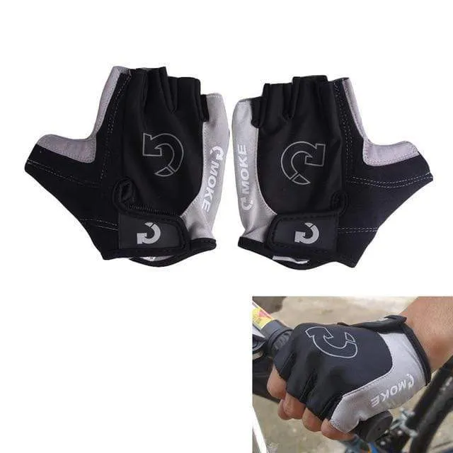 1Pair Half Finger Cycling Gloves Anti-Slip Anti-sweat Gel Bicycle Riding Gloves Anti Shock MTB Road Mountain Bike Sports Gloves