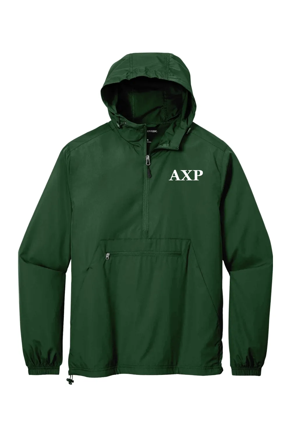 Alpha Chi Rho - Sport-Tek Packable Anorak - White Embroidered Letters