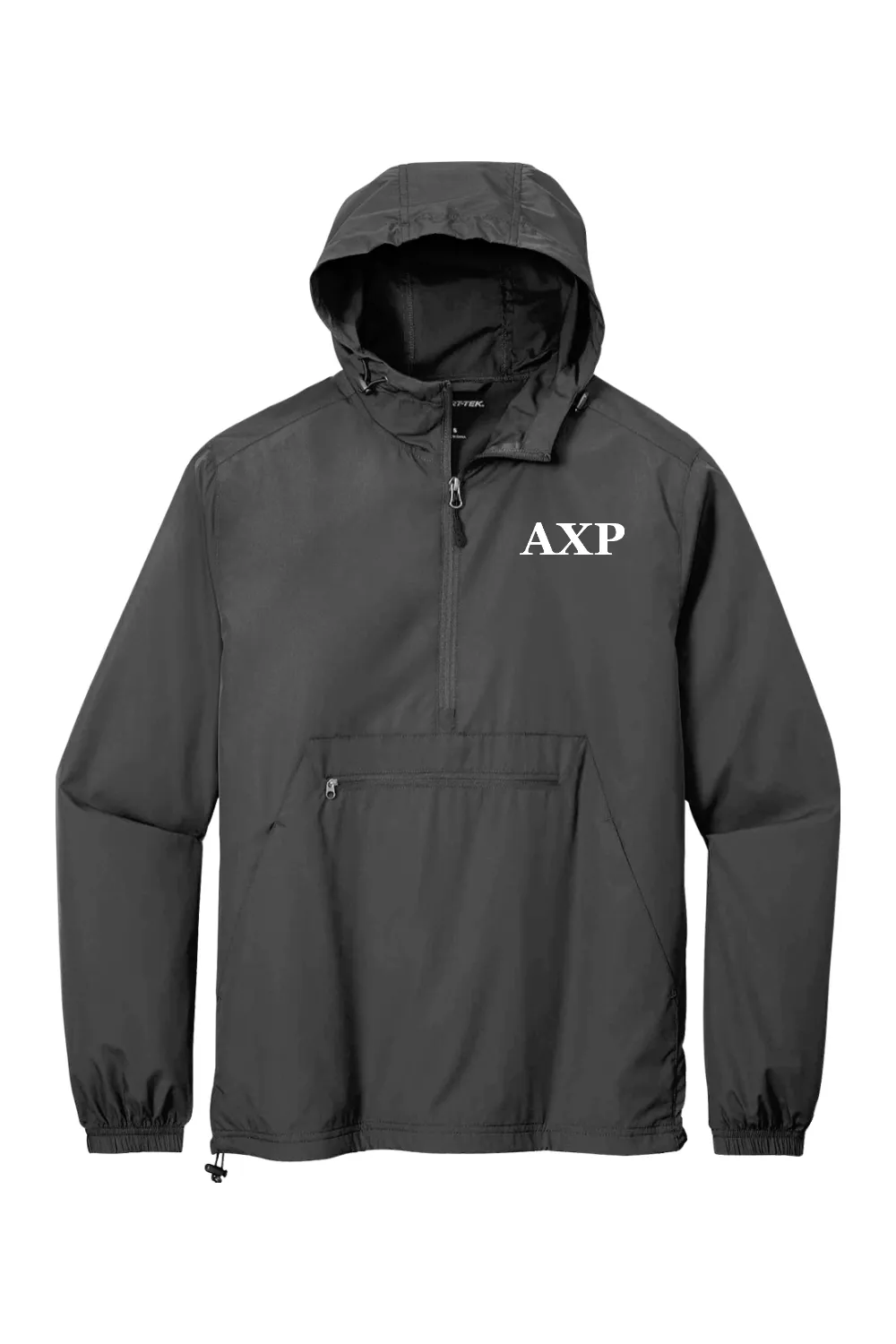 Alpha Chi Rho - Sport-Tek Packable Anorak - White Embroidered Letters