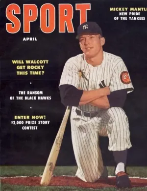 April 1953 Sport Cover (Mickey Mantle, New York Yankees)