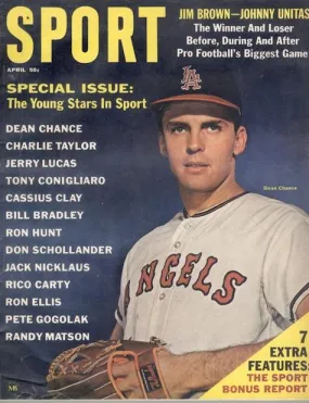 April 1965 SPORT Cover (Dean Chance, Los Angeles Angels)