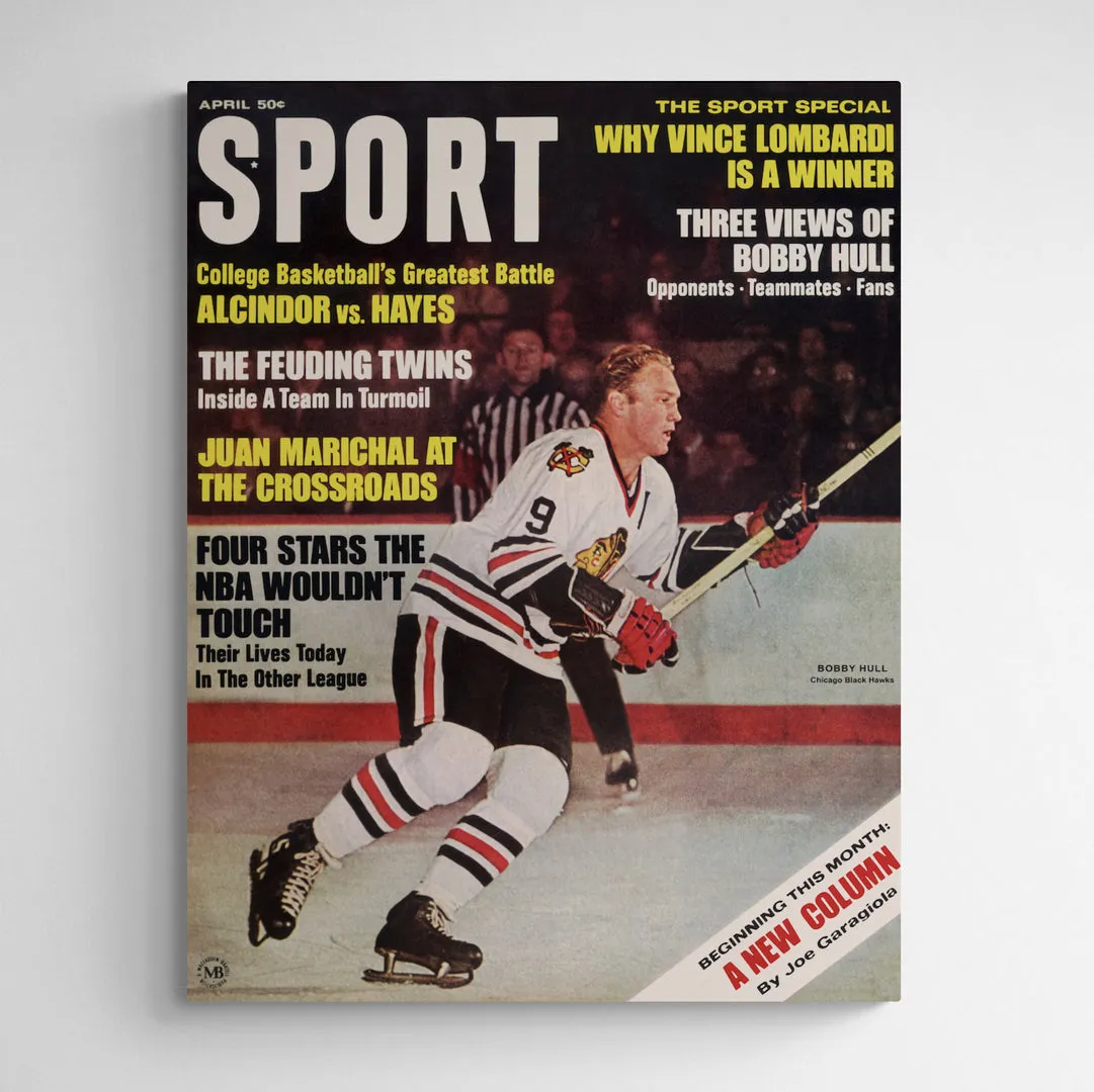 April 1968 Sport Cover (Bobby Hull, Chicago Blackhawks)