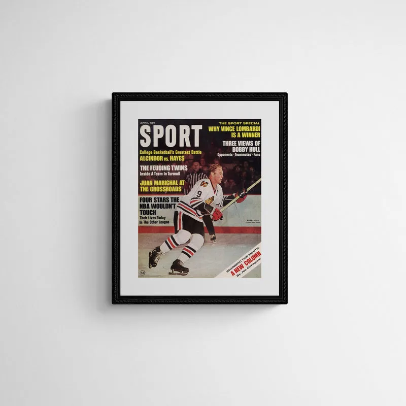 April 1968 Sport Cover (Bobby Hull, Chicago Blackhawks)