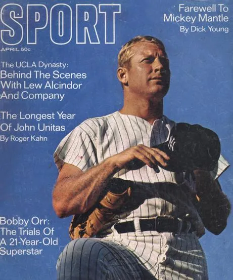 April 1969 SPORT Cover (Mickey Mantle, New York Yankees)