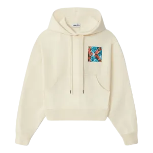 Aquarelle K Boxy Hooded Sweats White