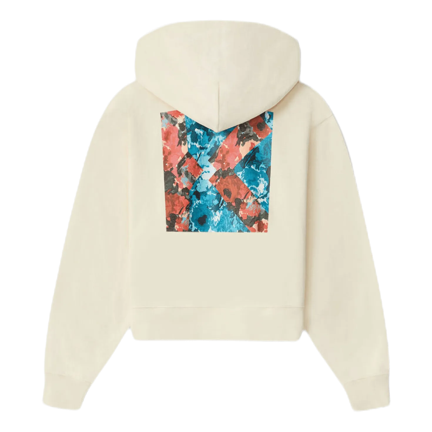 Aquarelle K Boxy Hooded Sweats White