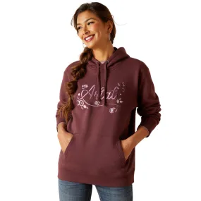 'Ariat' Women's Stories Hoodie - Clove Brown