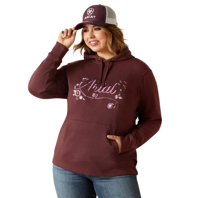 'Ariat' Women's Stories Hoodie - Clove Brown