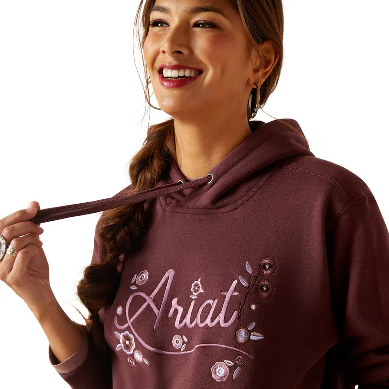 'Ariat' Women's Stories Hoodie - Clove Brown