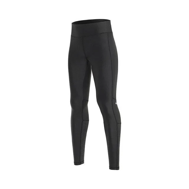 ARSUXEO Women's Active Running Pants Yoga Training Exercise Compression Tights Pants Fitness Legging Reflective P9016