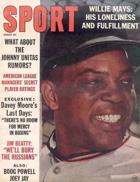 August 1963 SPORT Cover (Willie Mays, San Francisco Giants)