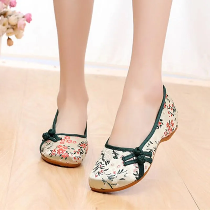 Babakud Ethnic Embroidery Soft Women Shoes 34-41