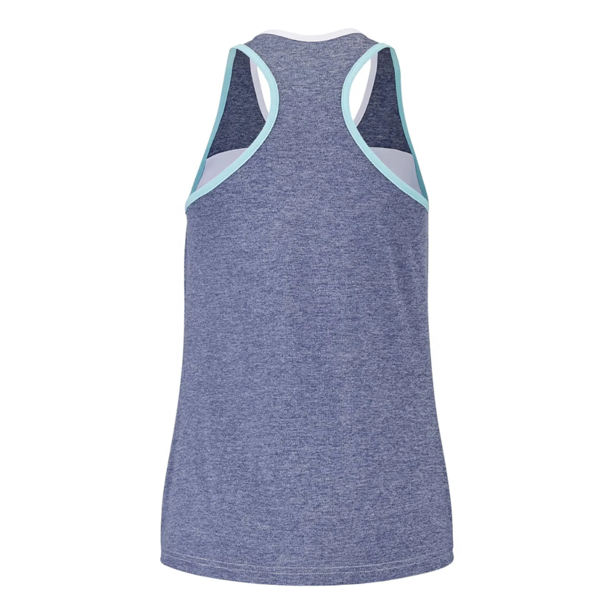 Babolat Women's Play Tank Top [White/Heather Blue]