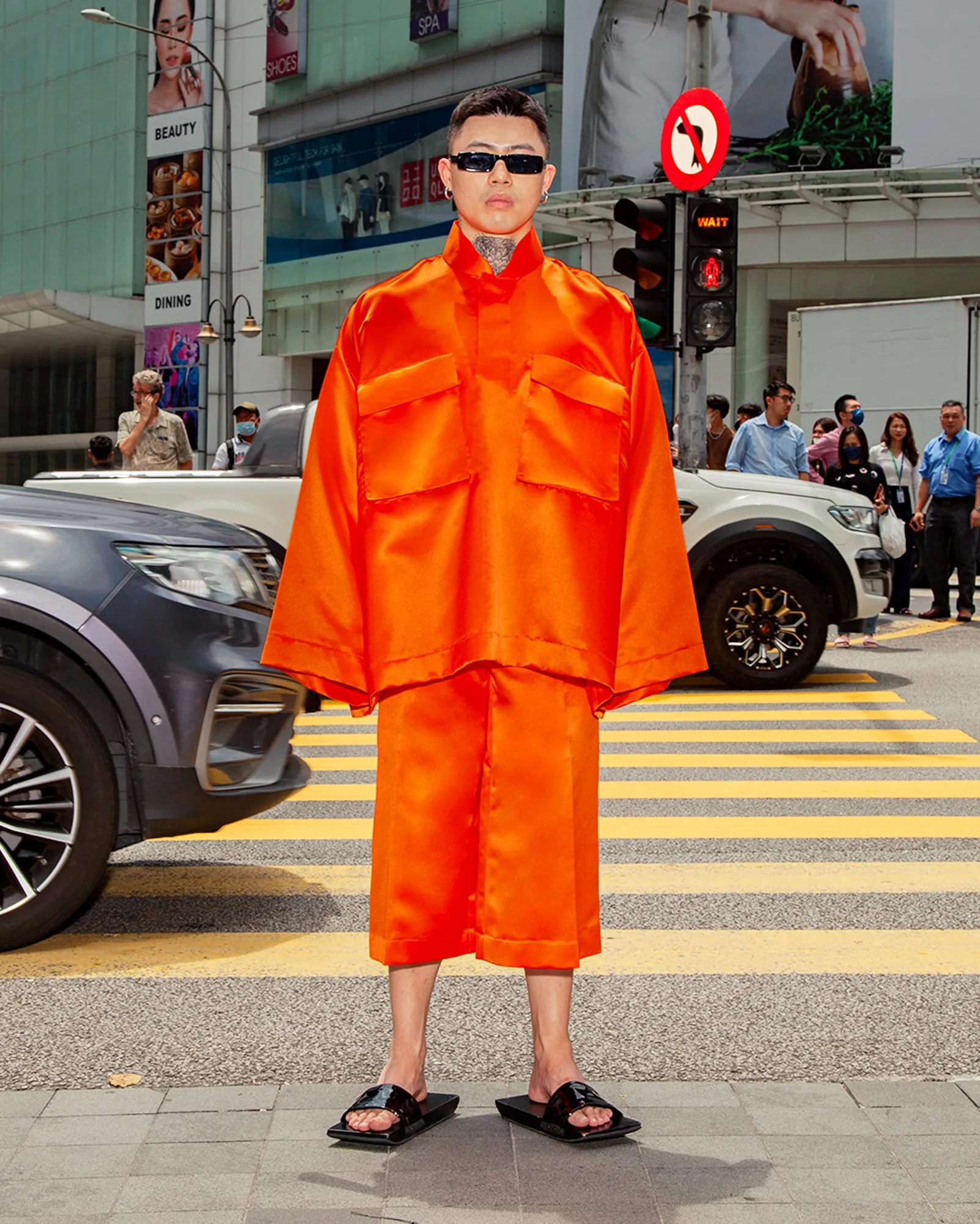 Baju Melayu Oversaiz Kargo (Orange)