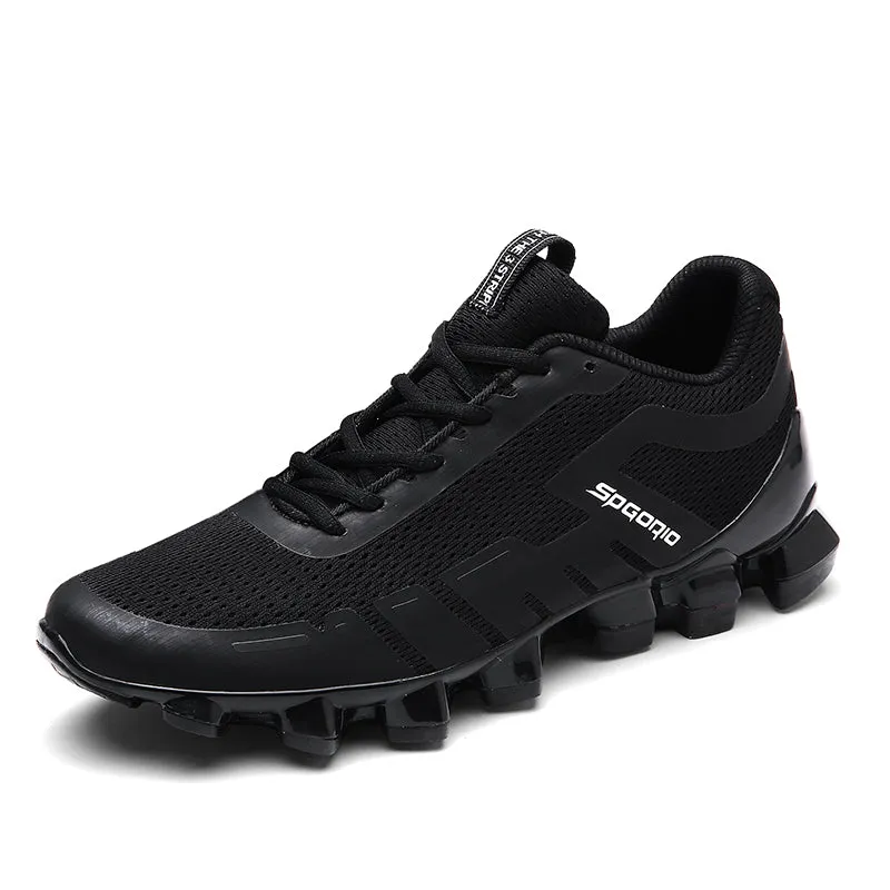 Black Tens Sport Sneakers Cushion Spring Shoes Breathable Blade