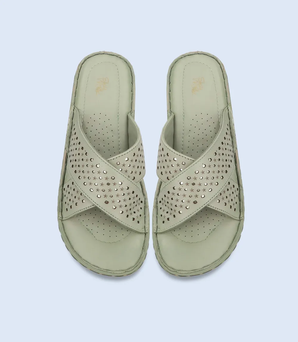 BW7530-MINT-Women Comfort Slipper