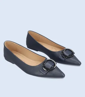 BW8477-NAVY-Women Casual Pumps