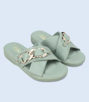 BW9511-MINT-Women Comfort Slipper