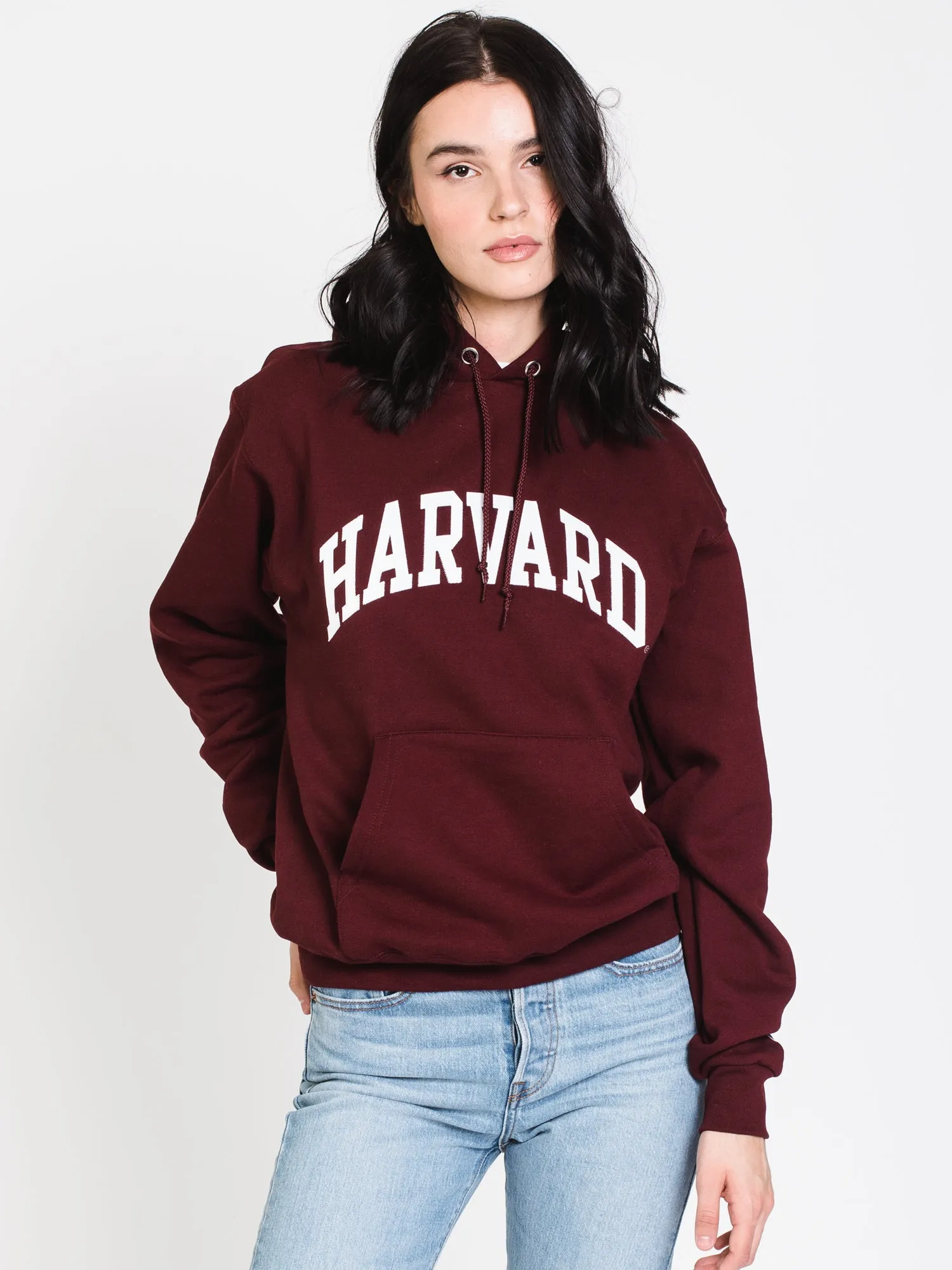 CHAMPION ECO POWERBLEND HARVARD UNIVERSITY HOODIE - CLEARANCE