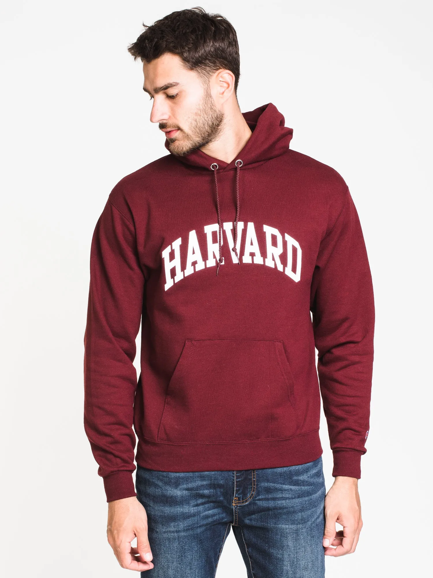 CHAMPION ECO POWERBLEND HARVARD UNIVERSITY HOODIE - CLEARANCE