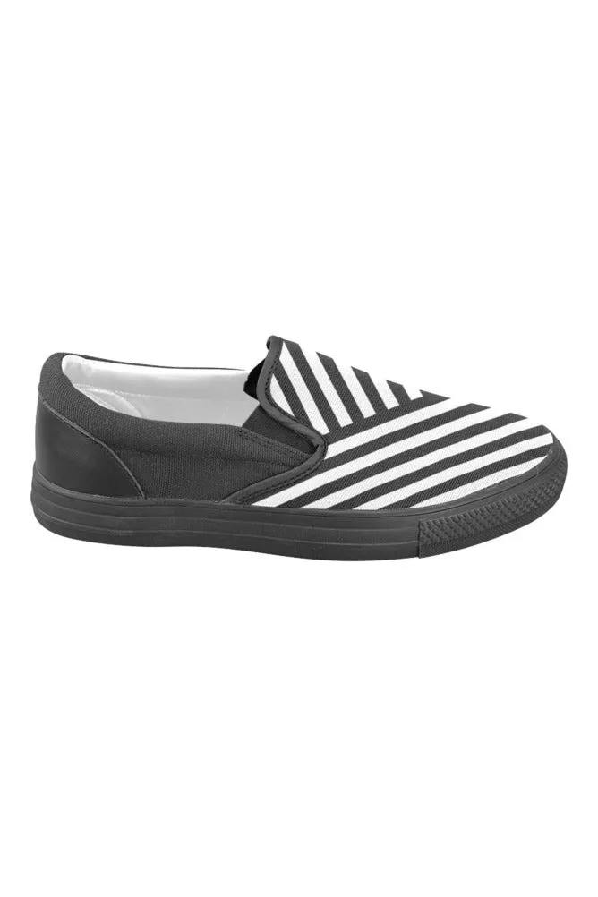 Classic Stripes Men's Slip-on Canvas Shoes