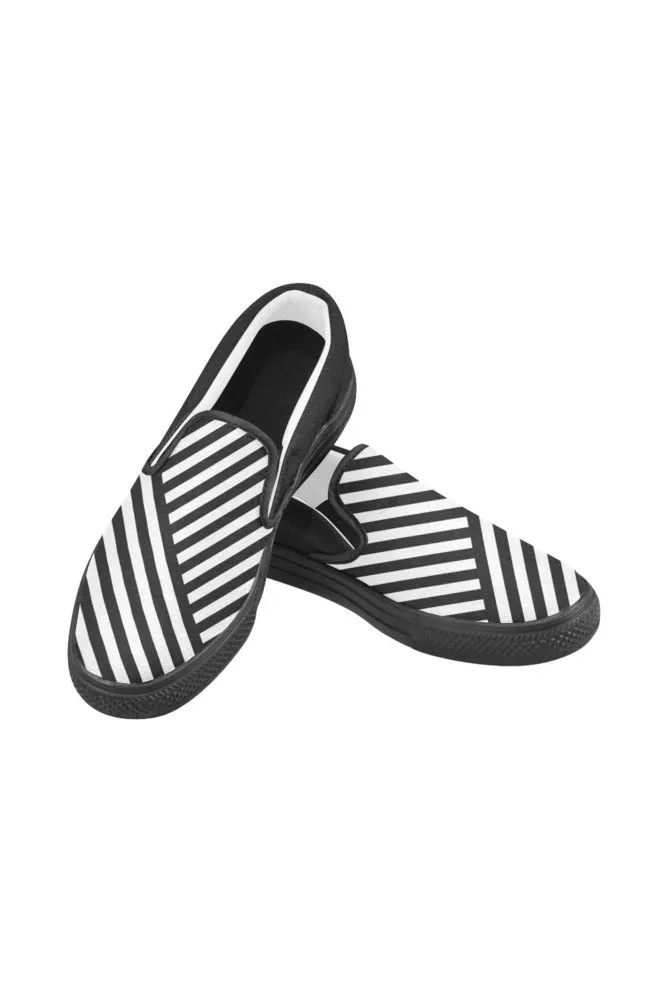 Classic Stripes Men's Slip-on Canvas Shoes