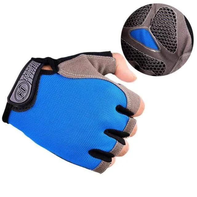 Cycling Gloves Non-Slip Quick Drying Men Women Half Finger Bike Gloves  Breathable Summer Mountain Bike Sports Gloves L XL Code