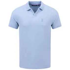 East Hills Johnny Collar Jacquard Polo Serenity - SS24