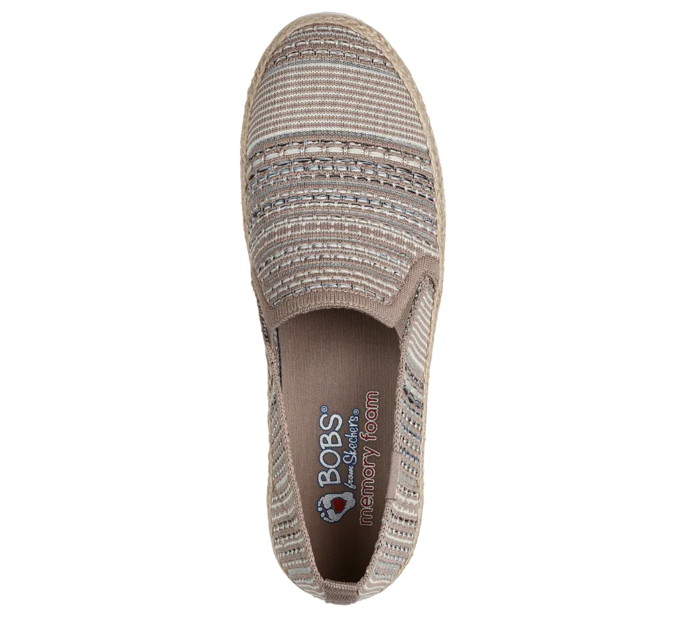 Espadrile sport, dama, SKECHERS ISLAND MUSE 113982-TPMT bej, textil