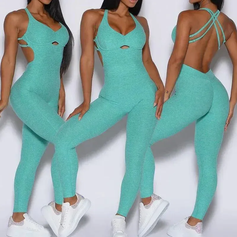 Fitness Yoga  Jumpsuit Sport Set