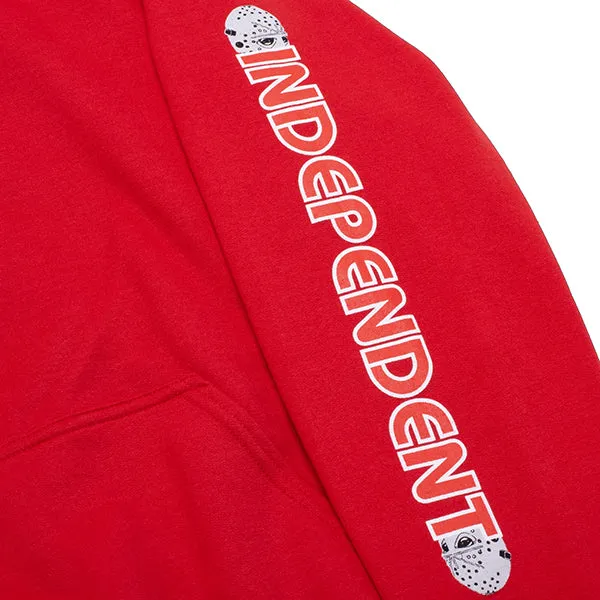 Hockey Half Mask Indy Hoodie Red