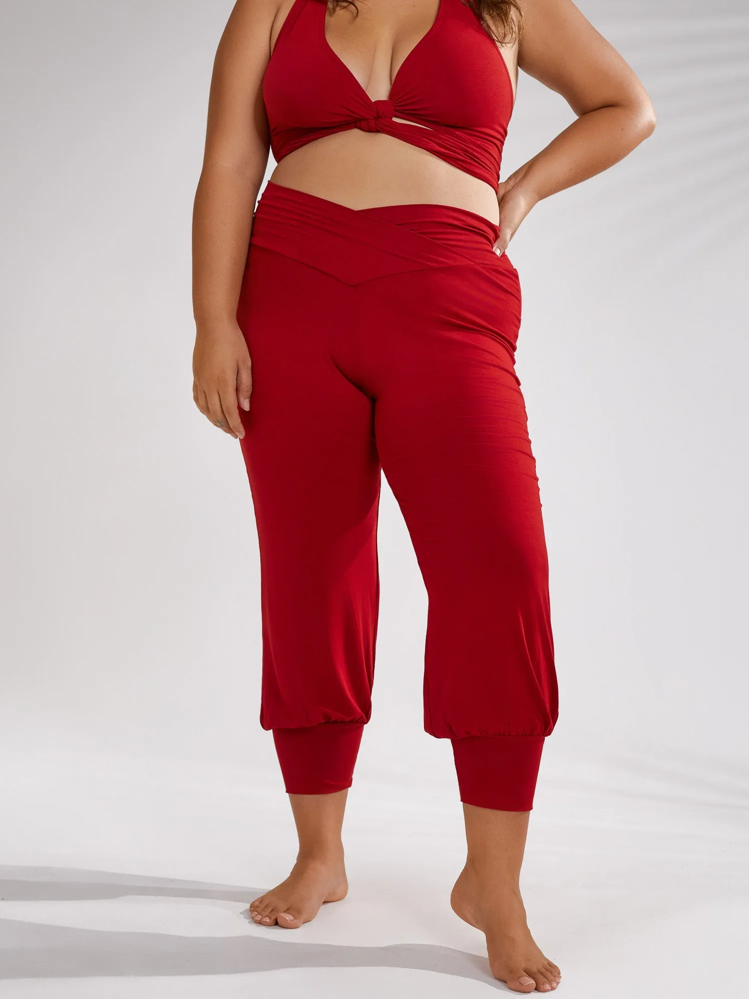 Jasmine Pant - Crimson Red