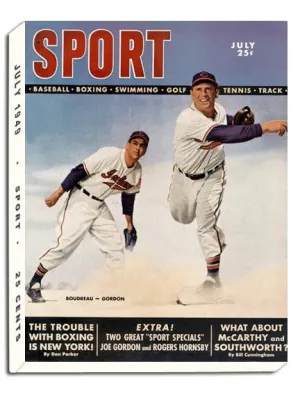 July 1949 SPORT Cover (Lou Boudreau, Joe Gordon, Cleveland Indians/Guardians)