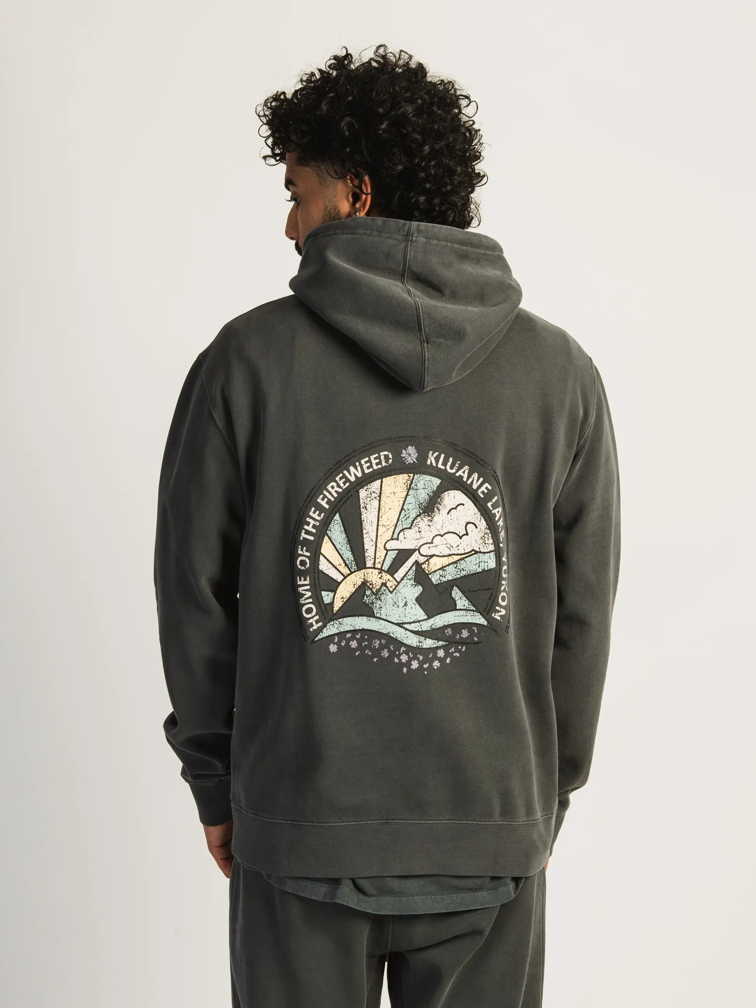 KOLBY PARKER GARMET DYE GRAPHIC HOODIE - KLUNE LAKE