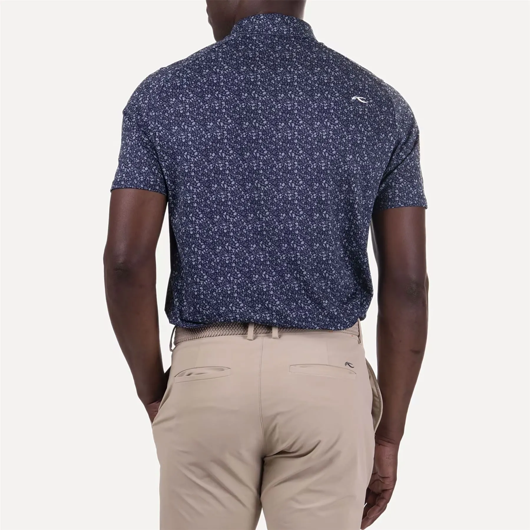 Lance Printed Polo Atlanta Blue/Steel Blue - SS24