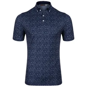 Lance Printed Polo Atlanta Blue/Steel Blue - SS24