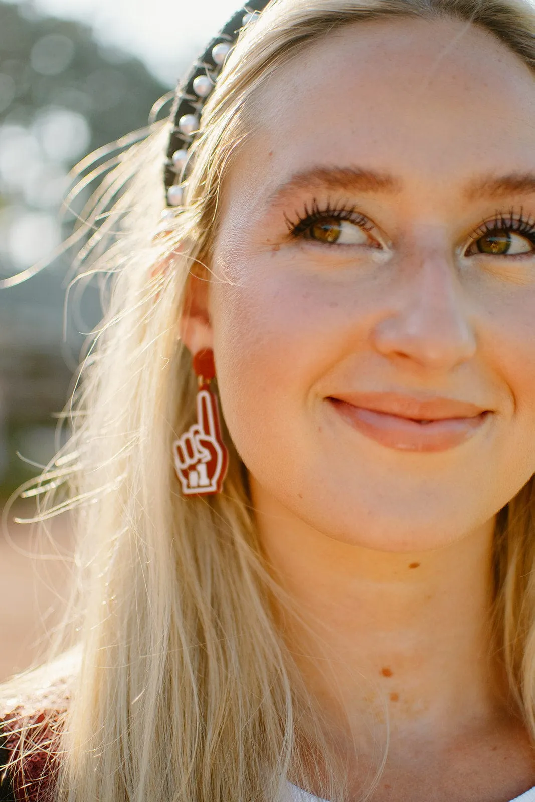 Maroon #1 Drop Earrings