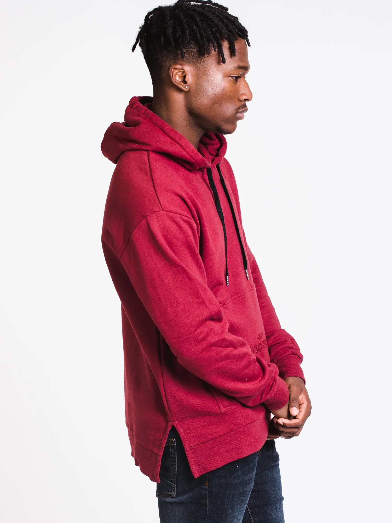 MENS PROJECT ZANEROBE PULLOVER HOODIE- PORT - CLEARANCE