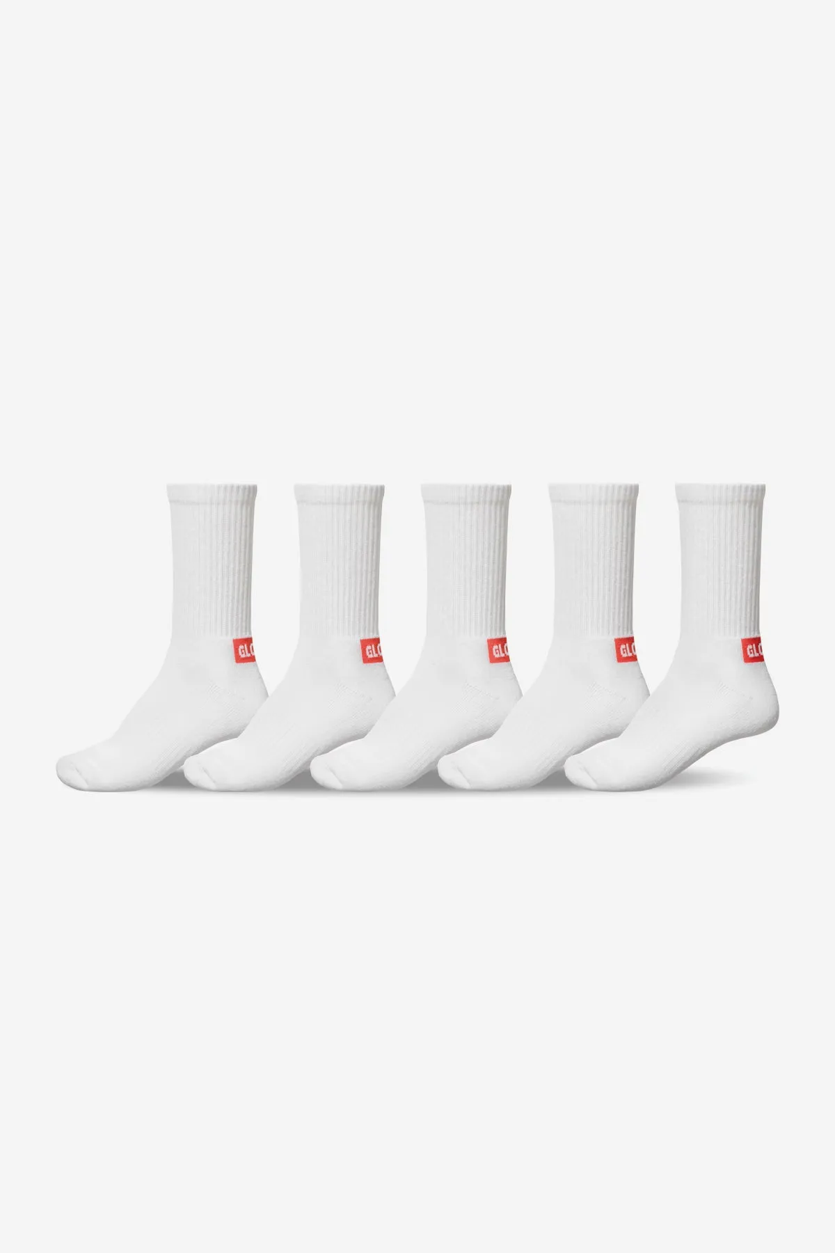 MINIBAR CREW SOCK 5 PACK - White