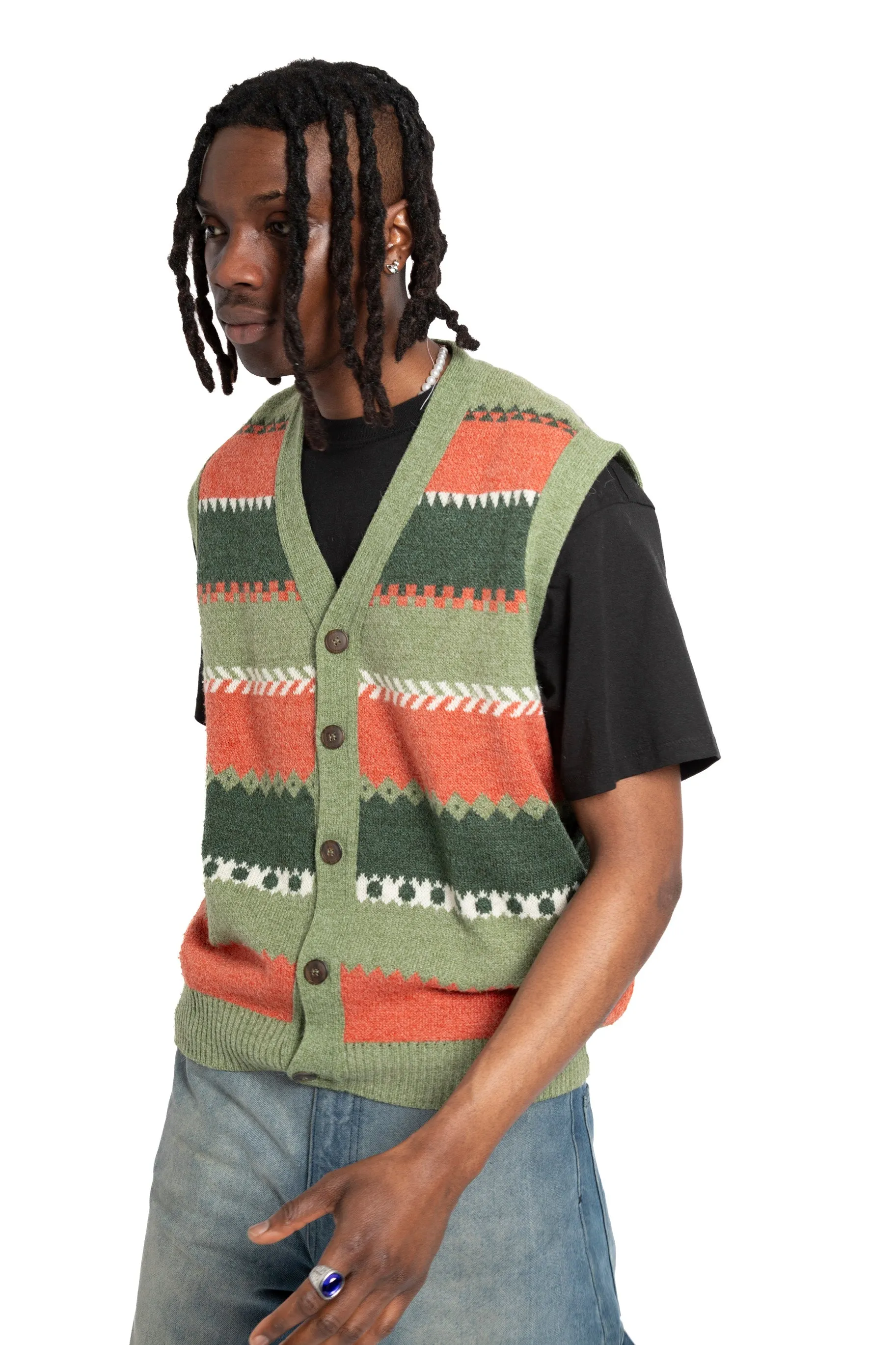 Missoni Sport Striped Fine Knit Vest