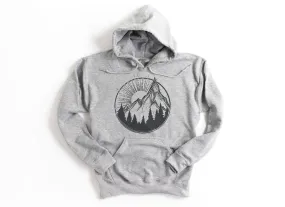 Mountain Day Adult Hoodies