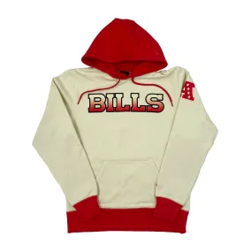 New Era Buffalo Bills Cream and Red Ombre Hoodie