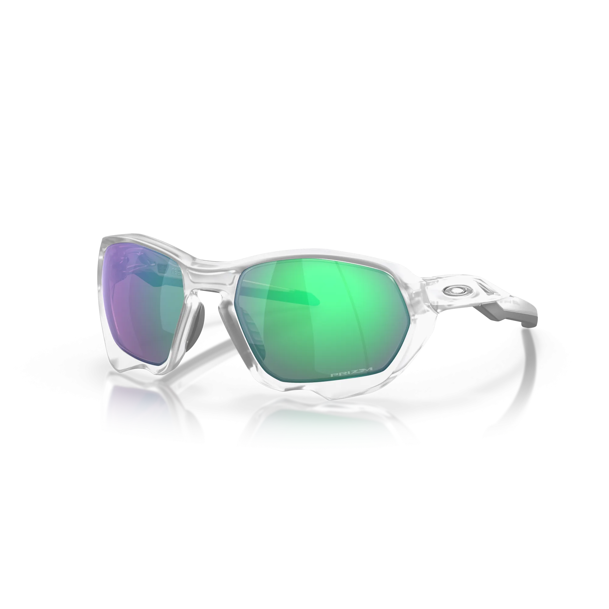 Oakley Plazma Prizm Road Jade Lenses Matte Clear Frame