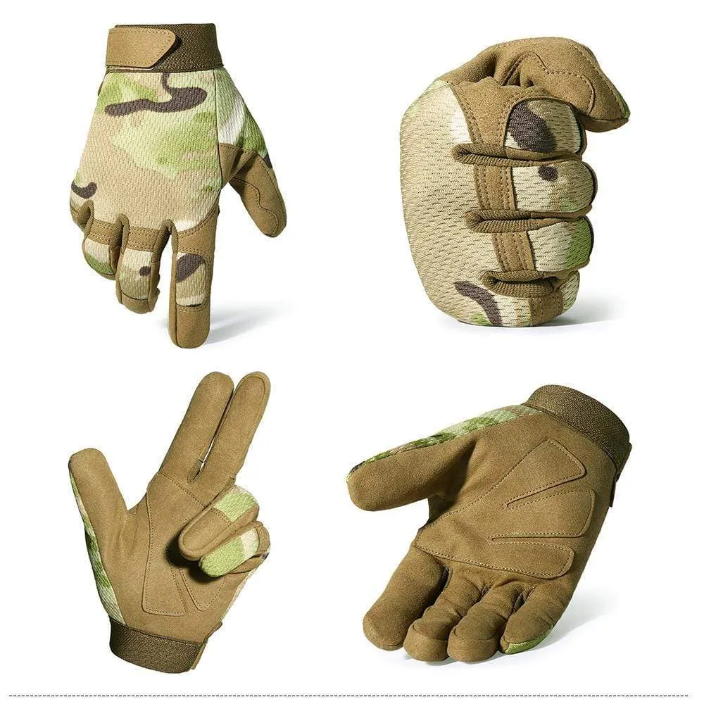 Outdoor Sports Tactical Gloves Training Army Climbing Shooting Cycling Ski Bicycle Wearproof Riding Mtb Road Bike Mittens Men