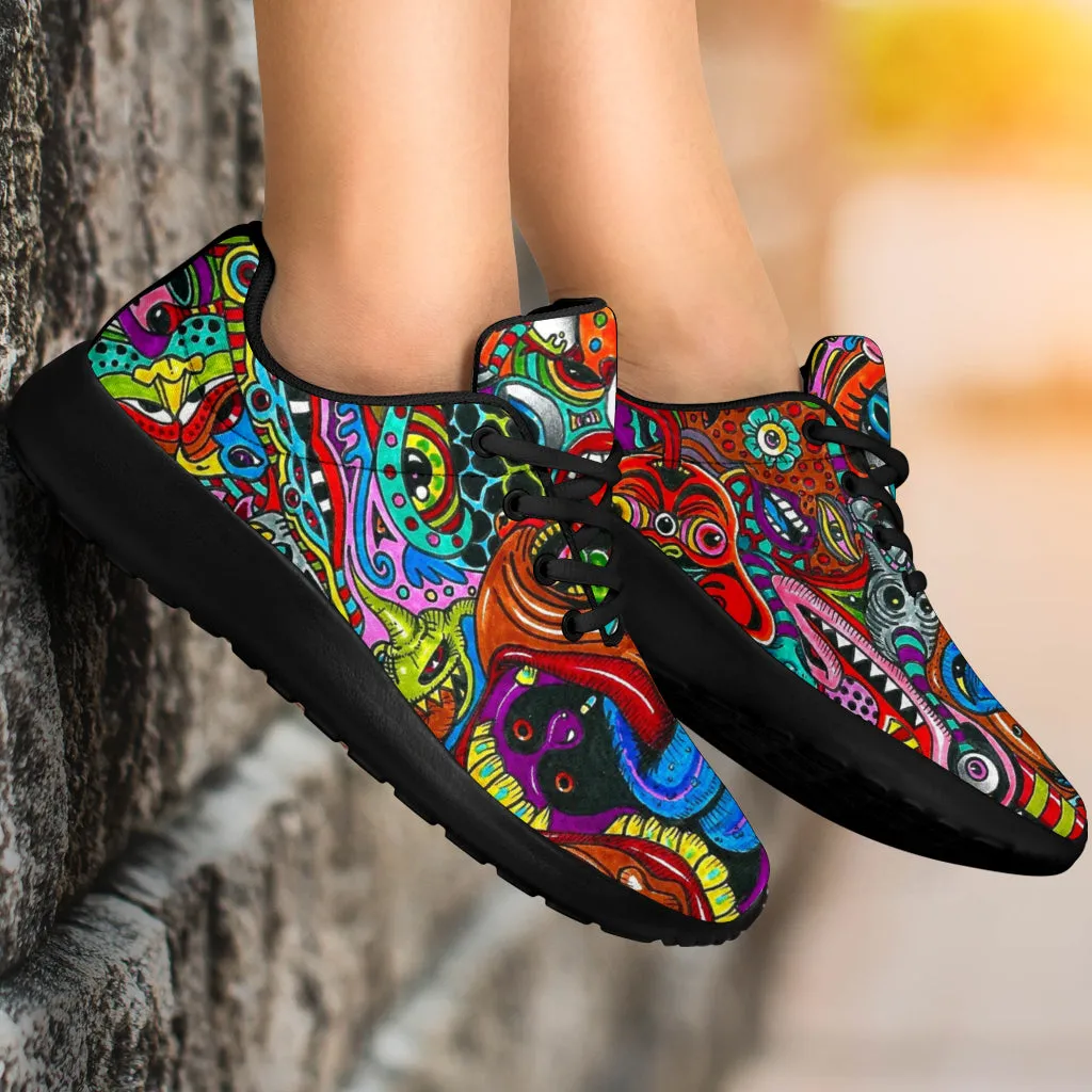 Psychedelic Art Sport Sneakers