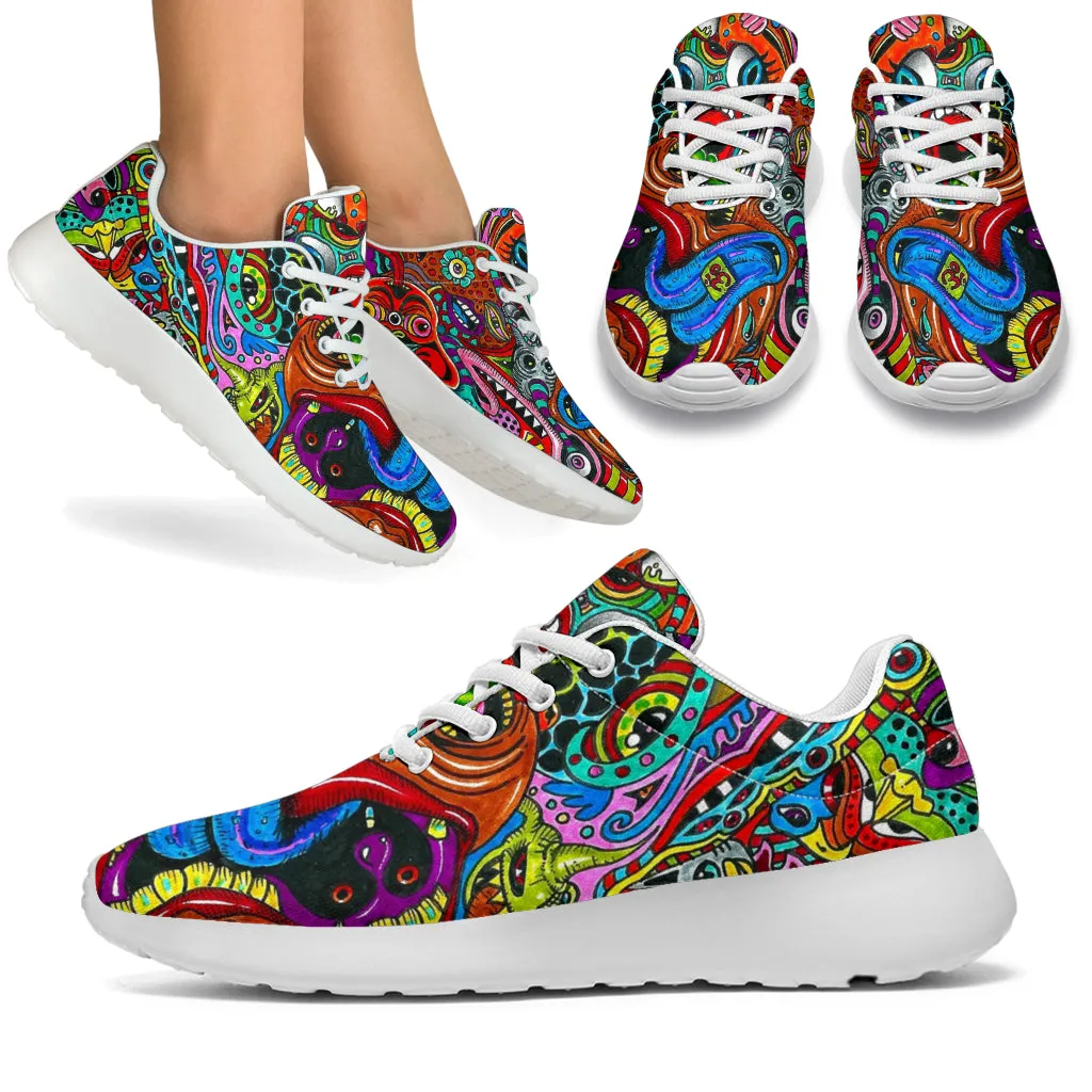 Psychedelic Art Sport Sneakers